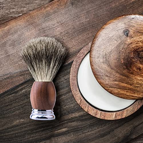 Grandslam Pure Badger Hair Shaving Brush with Ergonomic Wood Handle