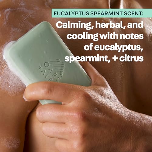 Men's Exfoliating & Moisturizing Bar Soap with Epsom Salt - Post Workout Cleanse
