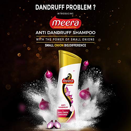 Meera Anti Dandruff Shampoo with Small Onion & Fenugreek - 180 ml