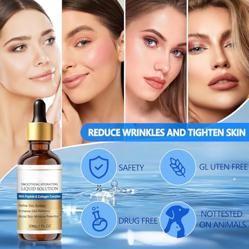 Rexibuz Face Lifting Serum - Anti-Aging Hydration Duo with Peptide & Collagen, 30ml