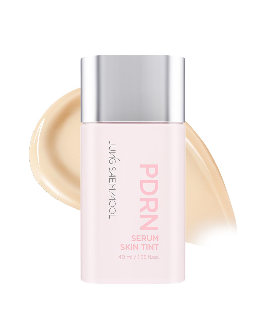 JUNG SAEM MOOL PDRN Serum Skin Tint, Lightweight Dewy Radiance Glow, Buildable Coverage, PDRN-infused Skincare Formula, 24H Hydration, Skin Barrier Support (1.35 fl oz | 40 ml) 19N