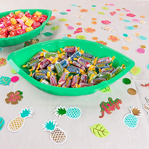 Palm Leaf Snack Trays - Reusable Party Plates (12 Pack)