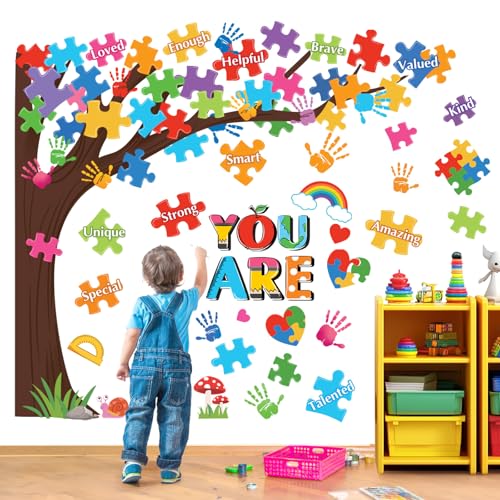 Decalmile Reading Corner Tree Wall Decals for Kids' Rooms
