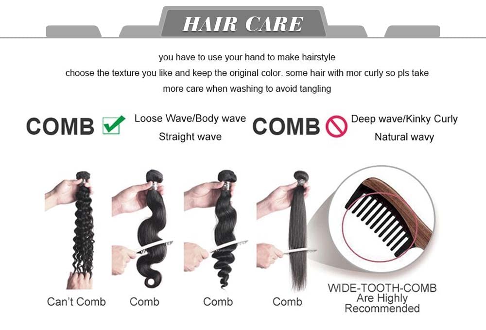 Deep Wave Bundles - 100% Unprocessed Brazilian Virgin Human Hair | Natural Black Color, 8-12 Inch Lengths