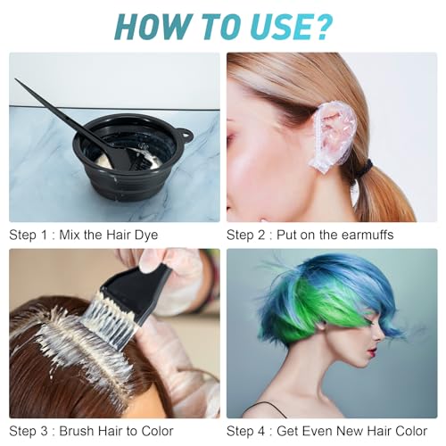 Xarchy 12-Piece Hair Bleach Kit with Brushes, Bowl & Clips