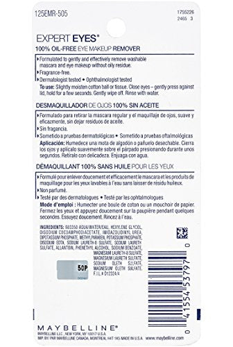 Maybelline Expert Eyes Oil-Free Eye Makeup Remover, 2.3 fl. oz.