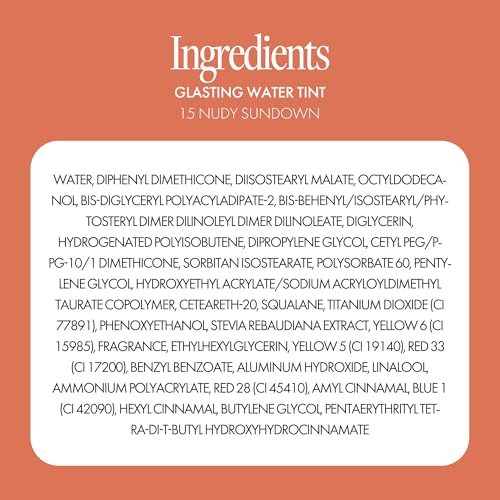 rom&nd Glasting Water Tint 15 Nudy Sundown Lip Gloss & Color, Long-Lasting