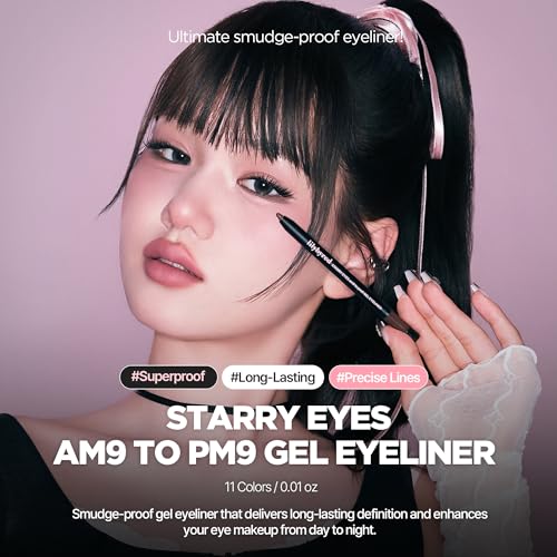 lilybyred Starry Eyes Waterproof Gel Eyeliner - Smudge-Proof & Long-Lasting (19 Misty Fig)