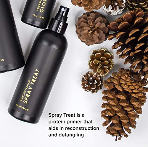 Leave-In Protein Treatment Spray for Curl Repair & Natural Hair Growth - 8 oz