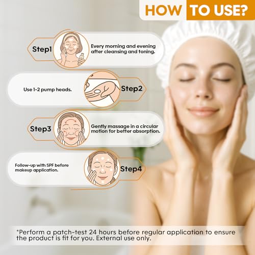 CIELARA 20% Vitamin C Serum for Face with Hyaluronic Acid & Collagen
