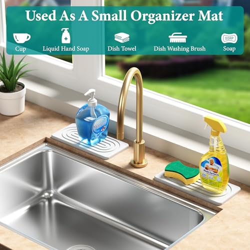 Diatomite Stone Drying Tray - Quick-Drying Kitchen & Bathroom Organizer