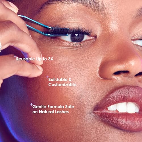 Falscara Classic Natural False Eyelash Clusters - 50 Wisps, 8mm-16mm, Reusable, Contact Lens Friendly