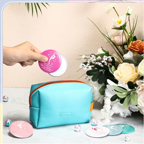 CroBlissful 18 Pcs Colorful Gymnastics Party Favors with Inspirational Mirrors