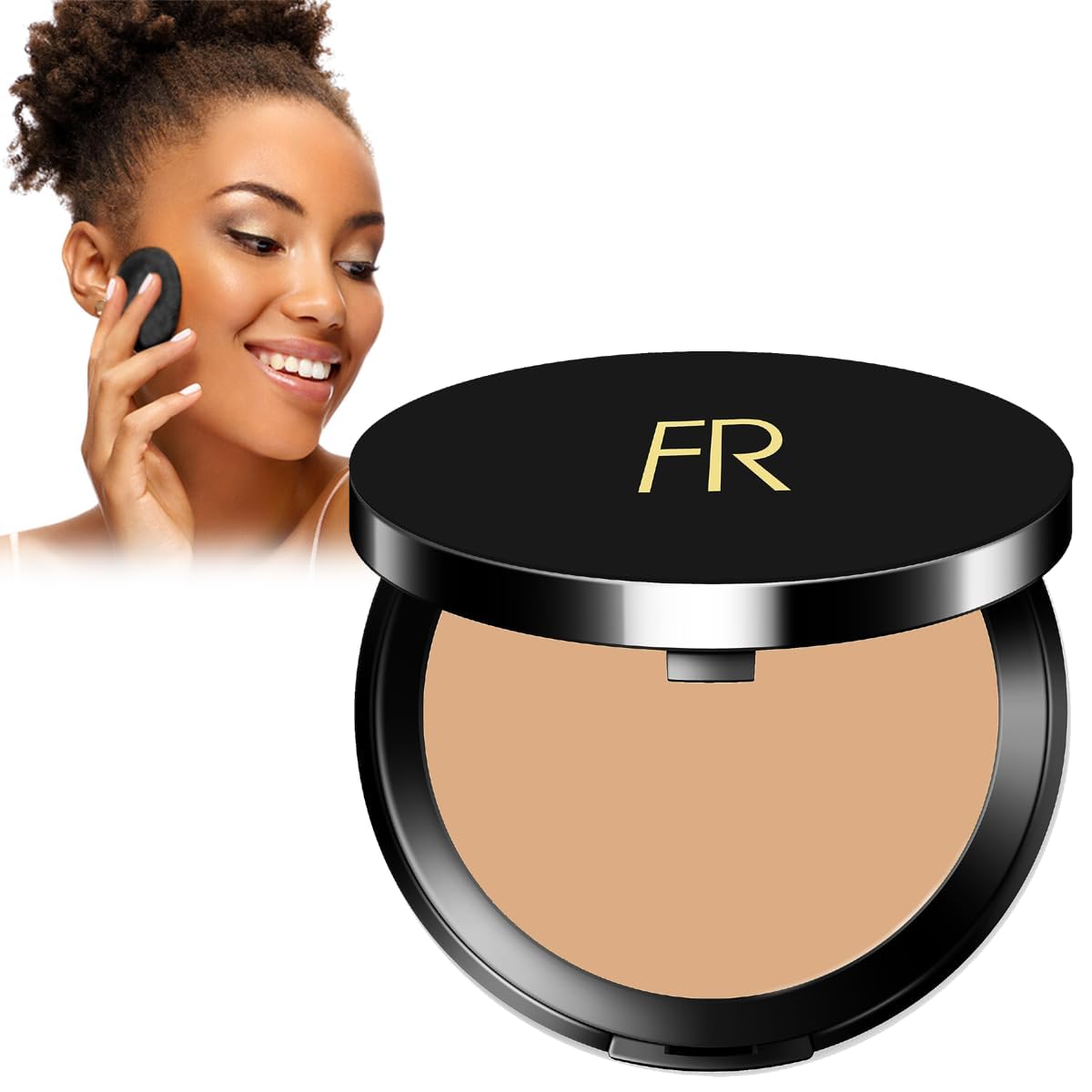 Cream To Powder Foundation - Full Coverage for Deeper Skin Tones | Long Lasting Matte Finish, 0.30 oz