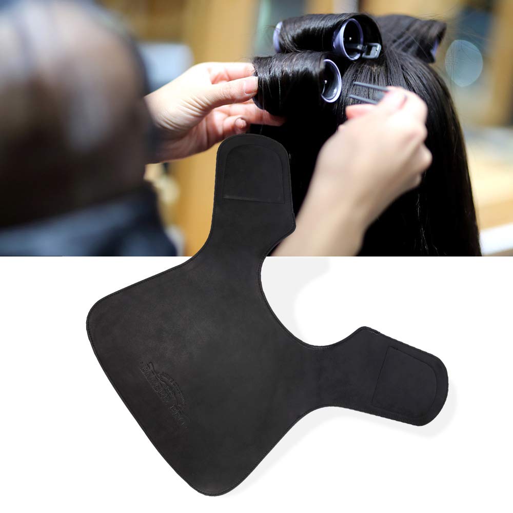BARBER PRO Salon Cutting Collar, Waterproof Hair Cutting Cape Neck Fitting Accessories, with Adjustable Closure, Non-Slip Neck Wrap for Hairdressing, Hair Dye or Hair Cut -Black