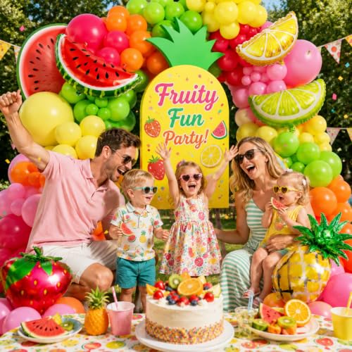 Tropical Fruit Balloon Garland Kit - 145pcs for Birthday Parties