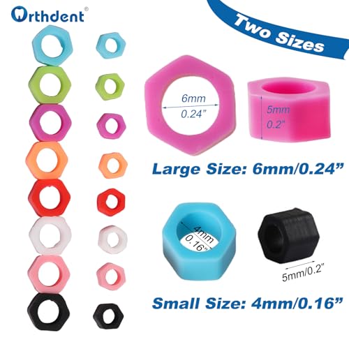 100Pcs Orthodontic Silicone Code Rings - Autoclavable Dental Tools