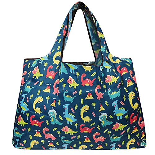 Allydrew Large Foldable Nylon Tote Bag for Grocery Shopping