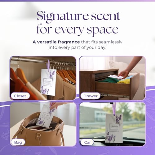 Lavender Scented Sachets - 15 Pack Drawer Fresheners