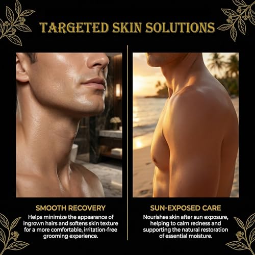 Alicemera Sandalwood Body Oil for Men - Fast-Absorbing Moisture 6.76 Fl Oz