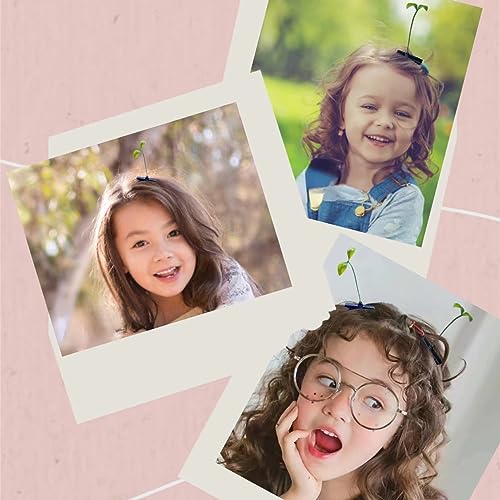 100pcs Bean Sprout Hair Clips - Cute Green Plant Hair Barrettes for Kids