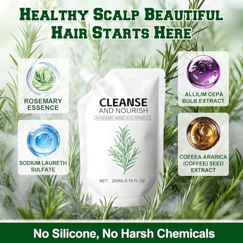 Rosemary Amino Acid Shampoo - Hair Growth for Thinning Hair