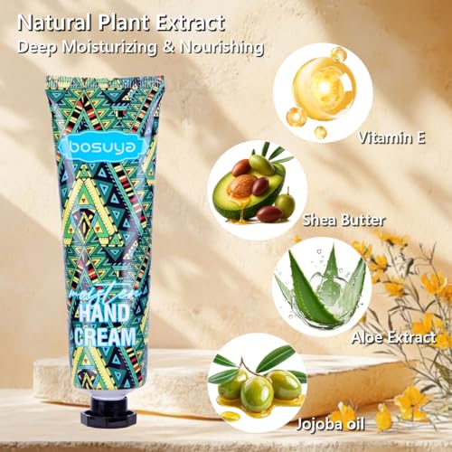 LIAYLILI 8 Pcs Hand Cream & Lip Balm Set - Travel Size Moisturizers