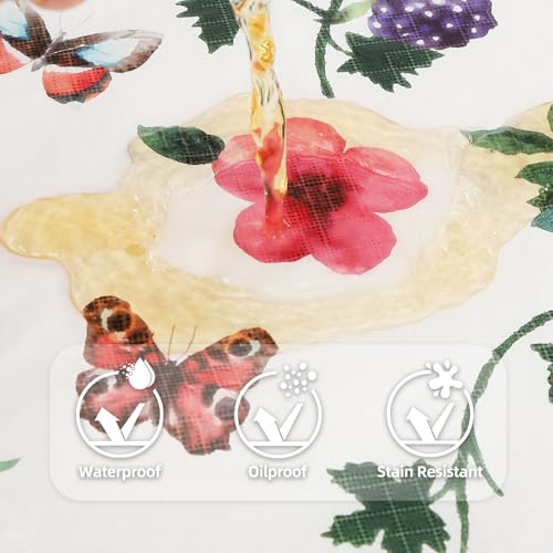 Heavy Duty Waterproof Vinyl Tablecloth 60"x84" for Outdoor Use