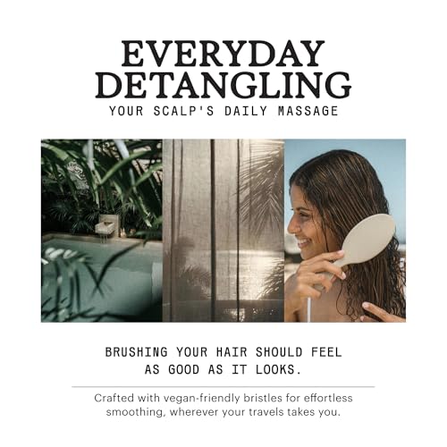 Remilia Ocean Vegan Paddle Hair Brush for Detangling and Frizz Control