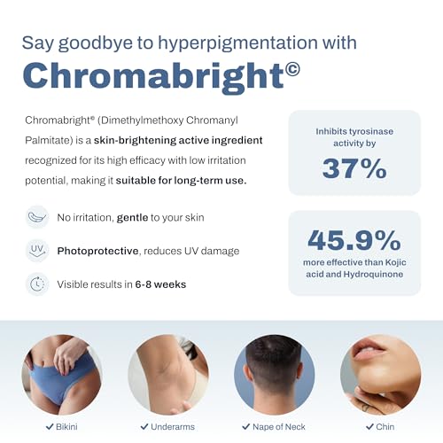 PFB Vanish Chromabright Razor Bump Stopper (3.28 oz) ? After Shave Soothing Solution, Razor Burn & Ingrown Hair Treatment, Relieve & Softens Skin, Dark Spots Remover for Face, Body & Intimate Areas