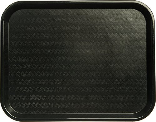 Carlisle Café Fast Food Tray, 14" x 18", Black - Pack of 2