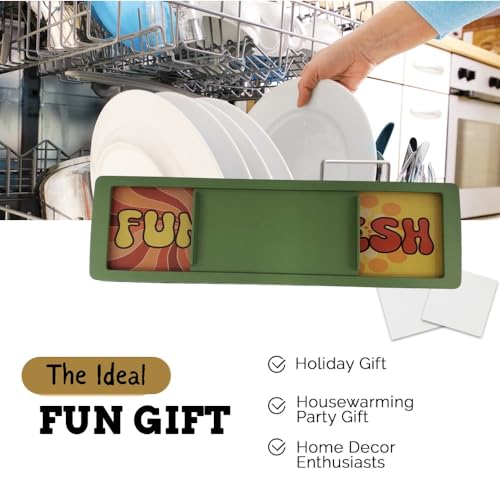 Funny Clean Dirty Dishwasher Magnet - Retro Kitchen Gadget