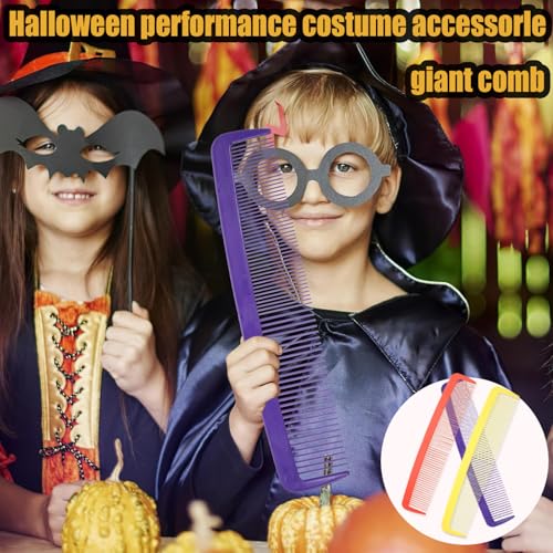 Giant Hair Comb Prank for Halloween - Oversized Red Prop