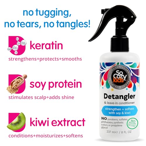 SoCozy 2-in-1 Detangler & Leave In Conditioner Spray 16 Oz - Kids Hair Care
