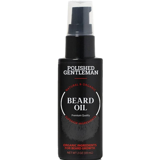 Beard Growth Oil for Men with Cedarwood and Tea Tree Oil - Easy Beard Dispenser and Pump for Mens Beard Care - Sulfate Free Beard Softener - Thickening Beard Exfoliator for Men 2oz - Made in USA