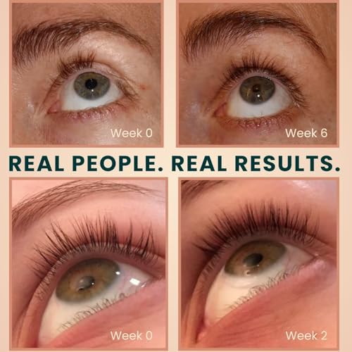 Live Fraiche Organic Castor Oil Lash Serum for Hair Growth, Eyebrow Eyelash Growth Serum, 100% Pure Cold Pressed Hexane Free (2oz Glass Bottle + FILLED Mascara Tube)