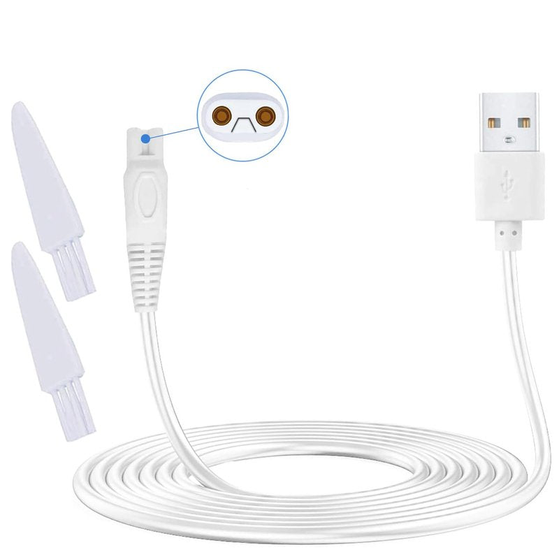LinMei Replacement Charging Cable for Finishing Touch Flawless Legs Shaver USB Power Cord for Women Electric Trimmer