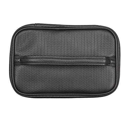 Modella by Conair 5-Piece Travel Train Case - Black Basketweave Toiletry Bag