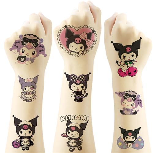 Kingmagnate 40pcs Kids Temporary Tattoos - Kawaii Birthday Party Favors