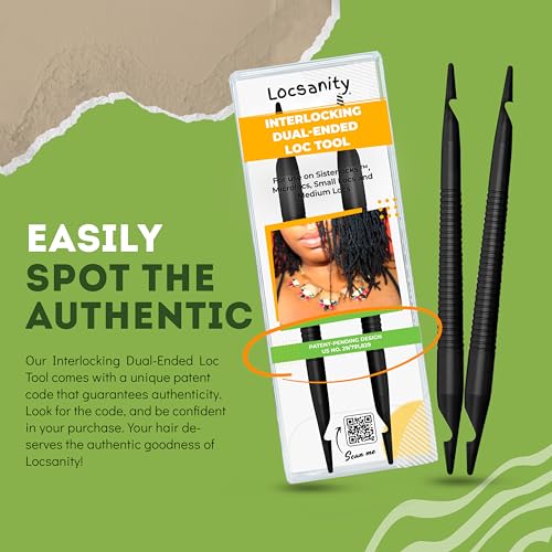 Locsanity Double Pack Interlocking Tool for Locs - Professional Retightening & Styling