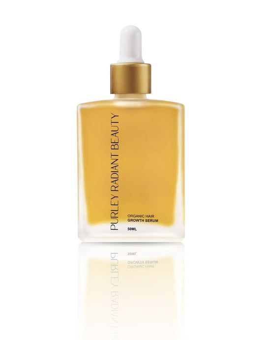 Purely Radiant Beauty Hair Growth Oil – Rosemary & Castor Scalp Oil for Hair Growth, Thicker & Fuller-Looking Hair – Strengthening, Nourishing, Vegan, USA-Made – 50ml