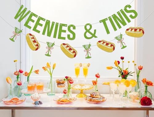 Weenies & Tinis Banner - Martini Birthday Party Decorations