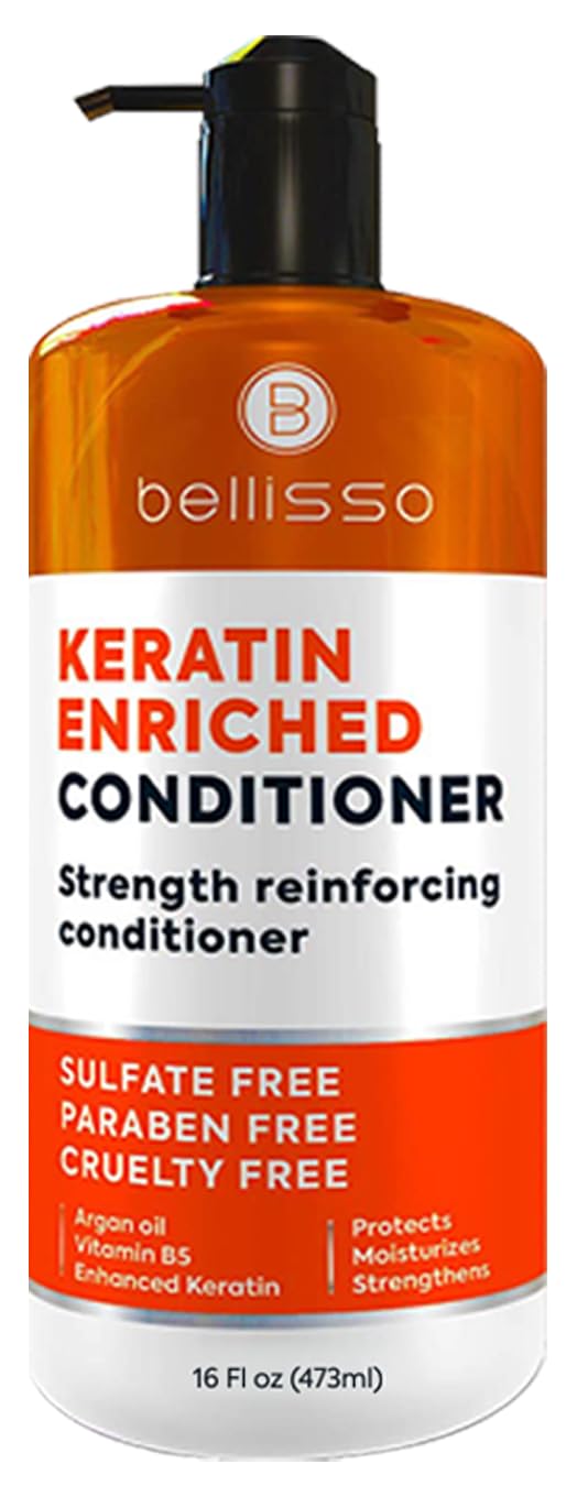 Keratin Conditioner - Sulfate & Paraben Free Deep Treatment for Dry, Damaged Hair | Repair Split Ends for All Hair Types