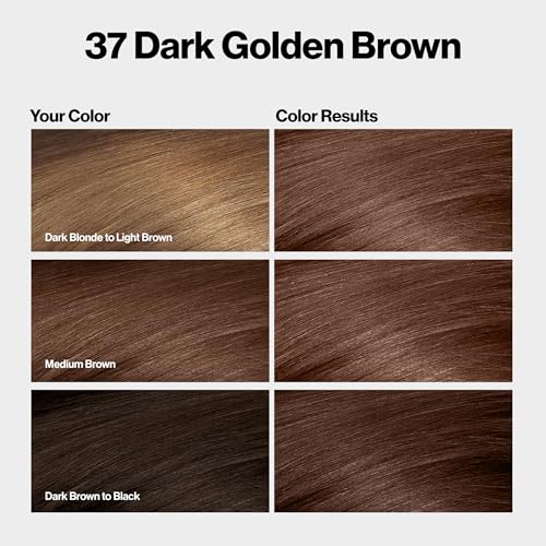 Revlon ColorSilk Hair Color with Bond Repair, 3pk - Dark Golden Brown
