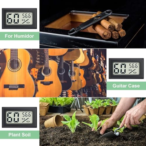 Mini Digital Hygrometer Thermometer - 8 Pack for Humidity & Temperature Monitoring