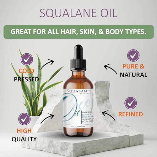 Dr. Joe Lab Pure Squalane Oil - Plant-Derived Olive Oil, 4 fl oz