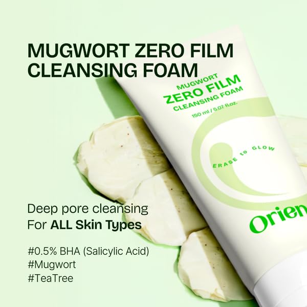Orien Mugwort Cleansing Foam 150ml | Daily Makeup & Blackhead Removal