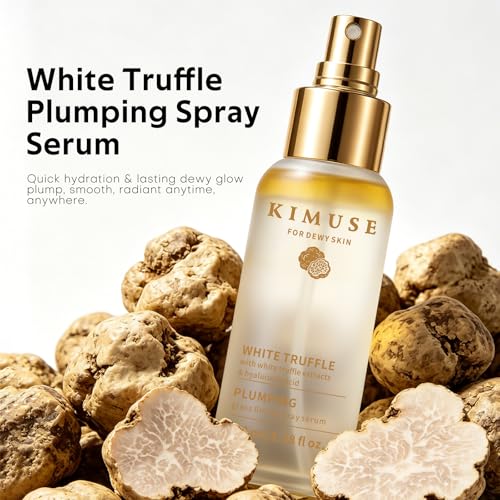 KIMUSE White Truffle Serum Spray with Niacinamide & Hyaluronic Acid - 3.38 fl oz Hydrating Face Mist for All Skin Types
