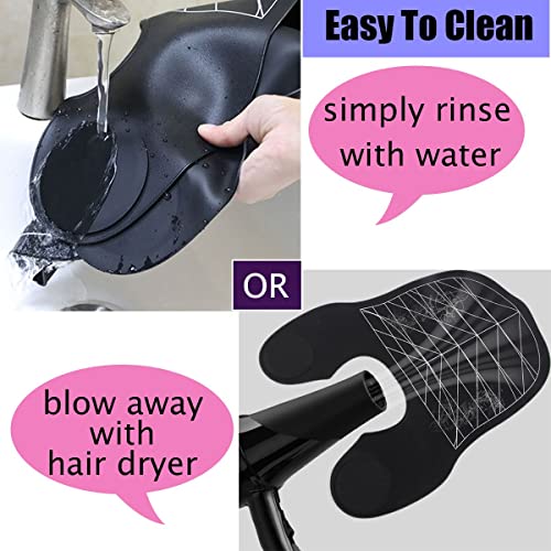 XDONEF Waterproof Hair Cutting Guide Collar & Mat for Stylists