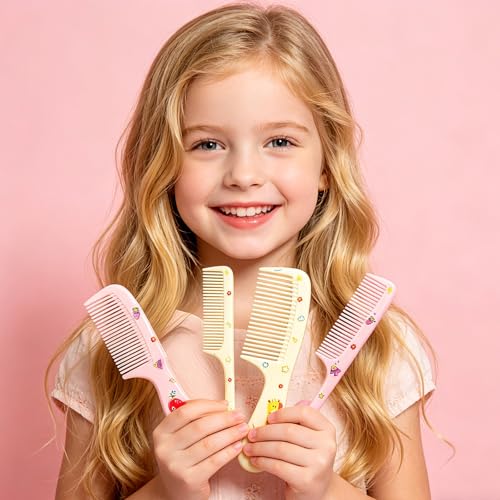 Cute Baby Hair Comb Set - 8-Piece Detangling & Styling Combs